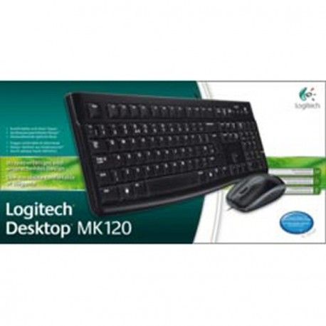 Logitech Desktop MK120 - ensemble clavier et souris - français