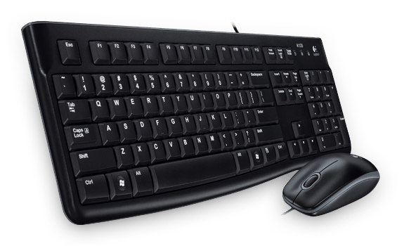 Duo - Kabelgebundene Tastatur und Maus von Logitech