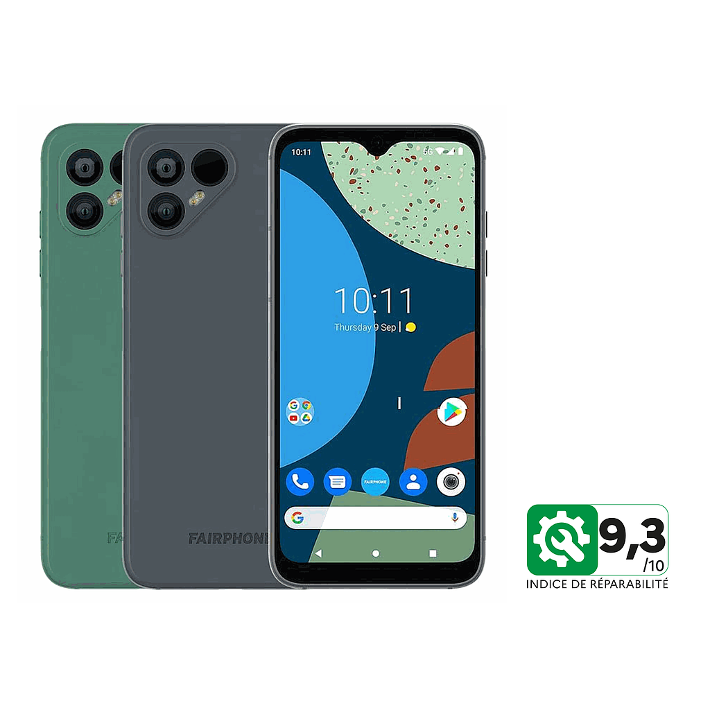 Fairphone 4 avec Services - Essentiel avec coque et protège-écran