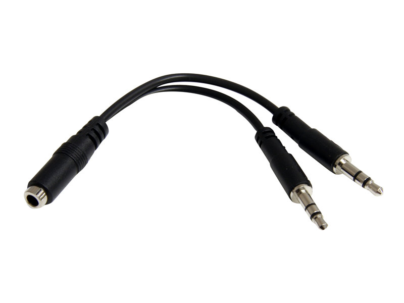 Y-Kabel 3,5 mm Klinkenstecker - Kopfhörer vs Computer