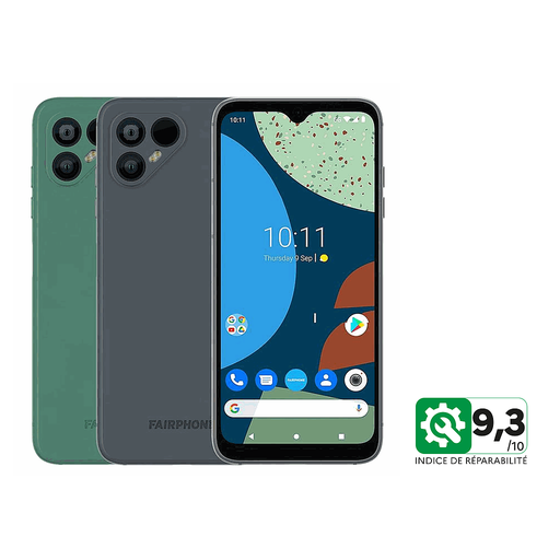 Fairphone 4 avec Services - Essentiel avec coque et protège-écran