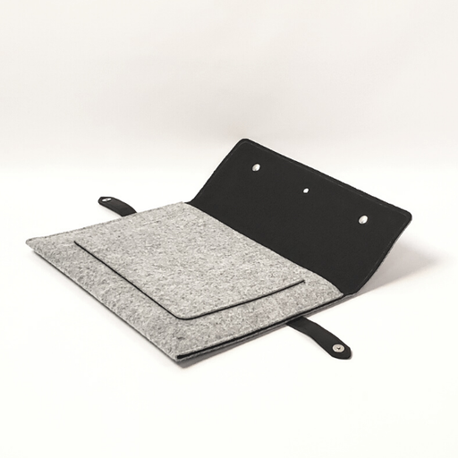 Pochette pour PC 13''-14'' made in France en feutrine upcyclée