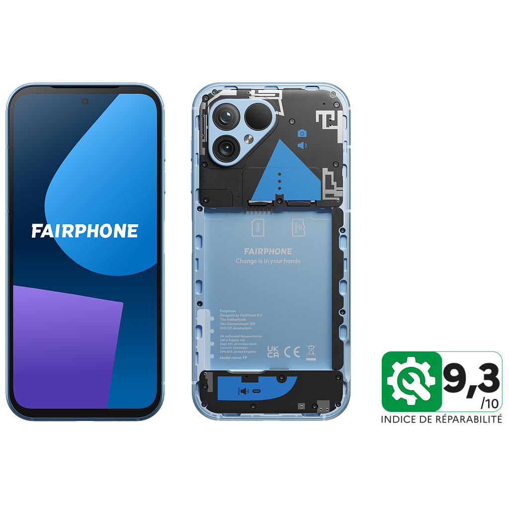 Fairphone 5 mit Serviceleistungen - Essenziell mit Zweifach-Schutz (Schutzhülle und Displayschutz)